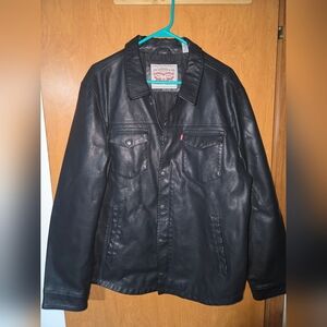 Levis Mens Faux Leather Jacket L
